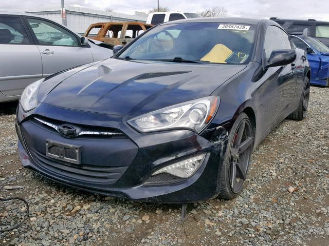 KMHHT6KD6EU118305 - 2014 HYUNDAI GENESIS CO BLACK photo 2