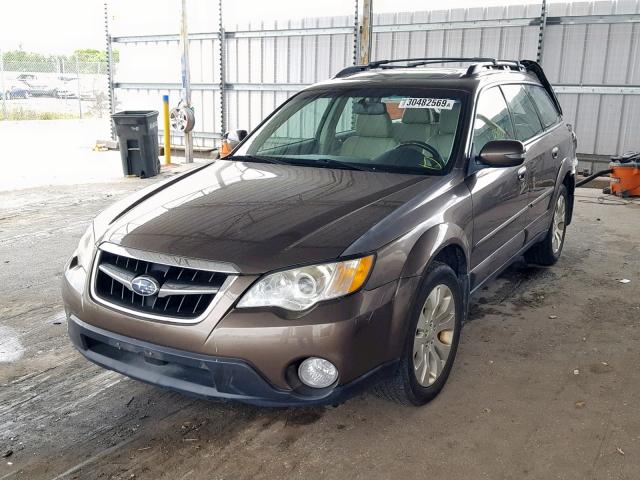 4S4BP86C884341408 - 2008 SUBARU OUTBACK 3. BROWN photo 2