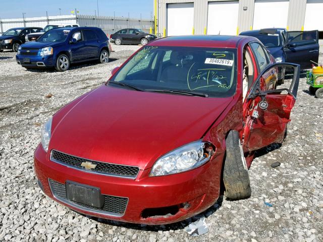 2G1WC5E3XF1142766 - 2015 CHEVROLET IMPALA LIM RED photo 2