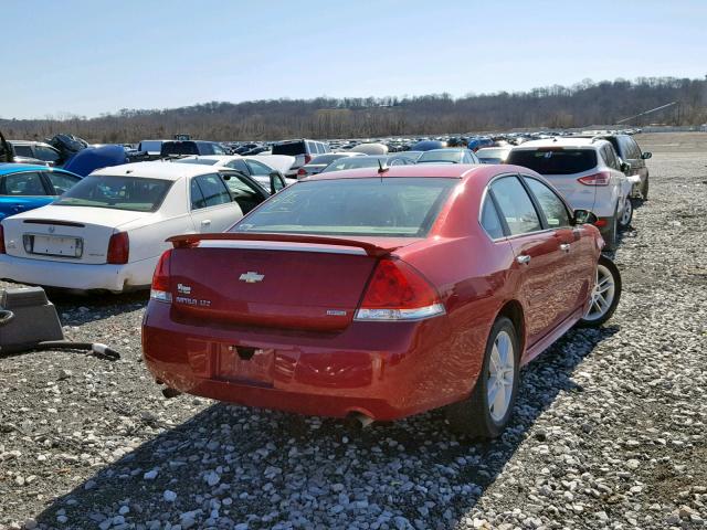 2G1WC5E3XF1142766 - 2015 CHEVROLET IMPALA LIM RED photo 4