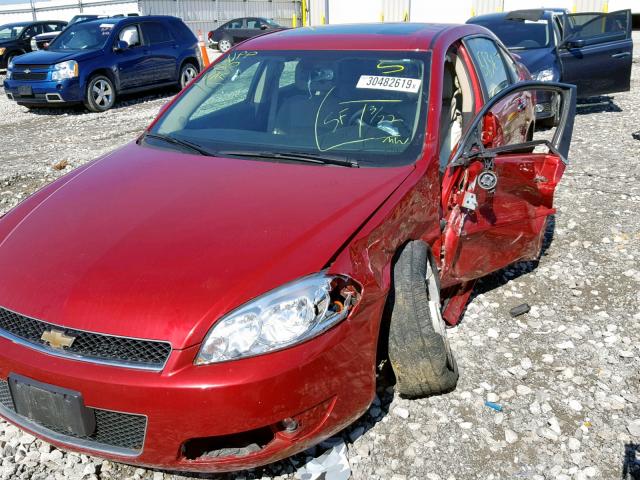 2G1WC5E3XF1142766 - 2015 CHEVROLET IMPALA LIM RED photo 9