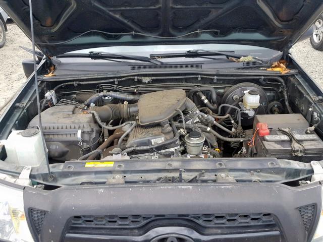 5TFTX4GN5BX005738 - 2011 TOYOTA TACOMA PRE GREEN photo 7