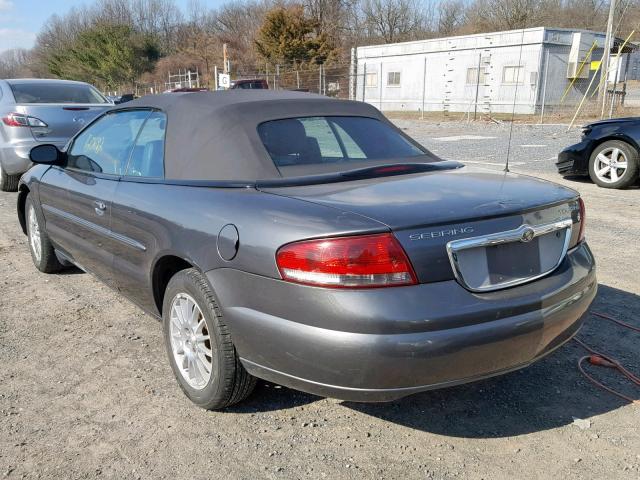 1C3EL55R55N522879 - 2005 CHRYSLER SEBRING TO CHARCOAL photo 3