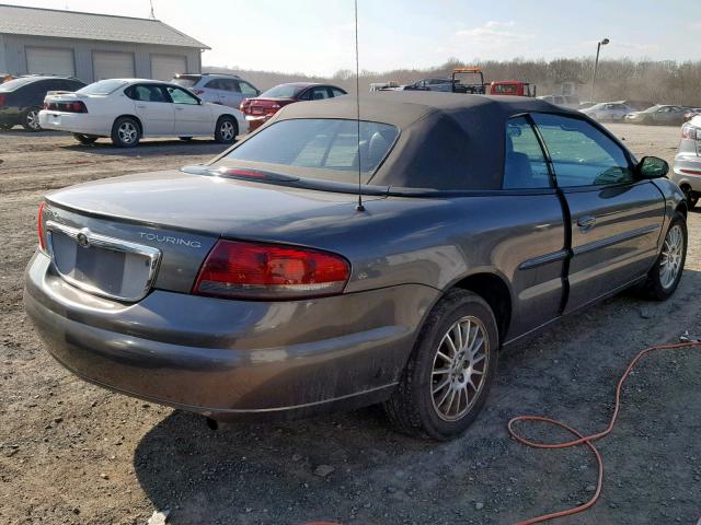 1C3EL55R55N522879 - 2005 CHRYSLER SEBRING TO CHARCOAL photo 4