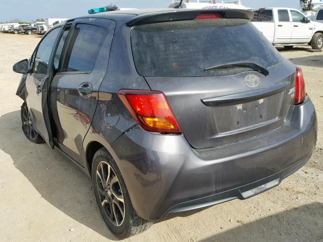 VNKKTUD34GA056711 - 2016 TOYOTA YARIS L CHARCOAL photo 3