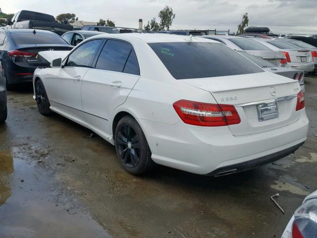 WDDHF2EB2DA705718 - 2013 MERCEDES-BENZ E 350 BLUE WHITE photo 3