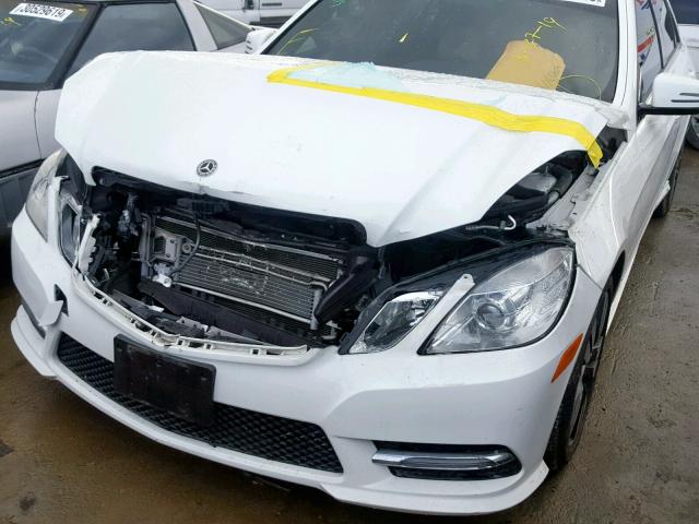 WDDHF2EB2DA705718 - 2013 MERCEDES-BENZ E 350 BLUE WHITE photo 9