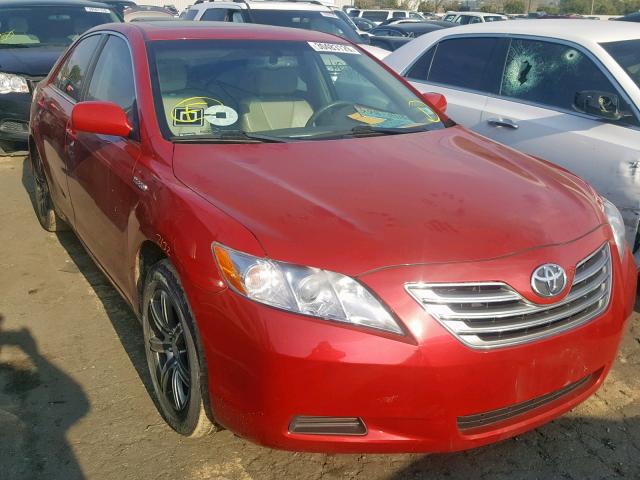 4T1BB46K39U101795 - 2009 TOYOTA CAMRY HYBR RED photo 1