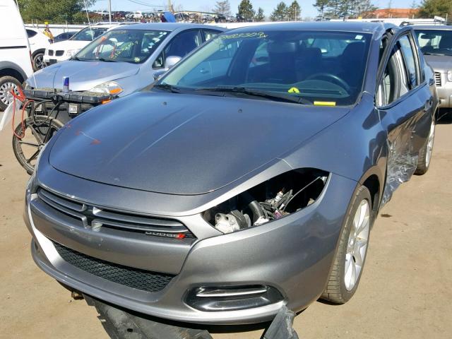 1C3CDFBH5DD707475 - 2013 DODGE DART SXT GRAY photo 2