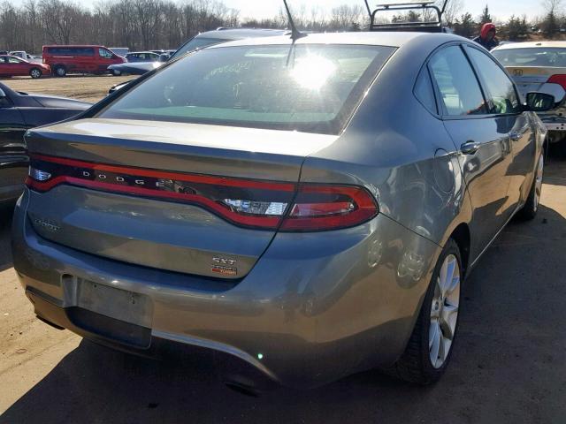 1C3CDFBH5DD707475 - 2013 DODGE DART SXT GRAY photo 4