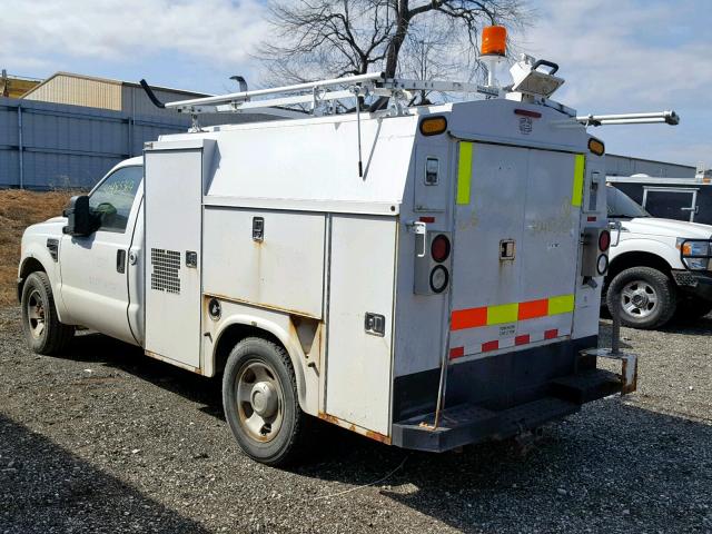 1FDWF30578EE37557 - 2008 FORD F350 SRW S WHITE photo 3