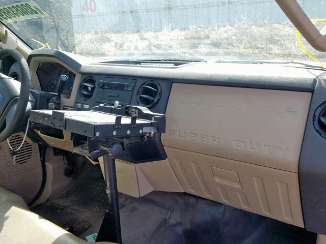 1FDWF30578EE37557 - 2008 FORD F350 SRW S WHITE photo 9