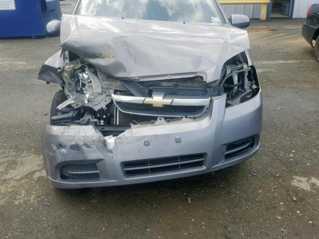 KL1TD56648B080436 - 2008 CHEVROLET AVEO BASE Сұр фото 7