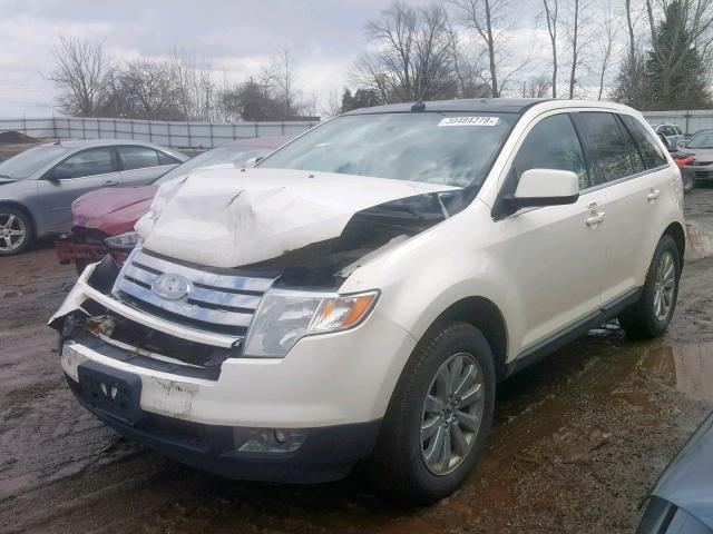 2FMDK49C38BB18467 - 2008 FORD EDGE LIMIT WHITE photo 2