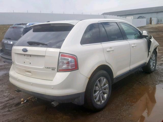 2FMDK49C38BB18467 - 2008 FORD EDGE LIMIT WHITE photo 4