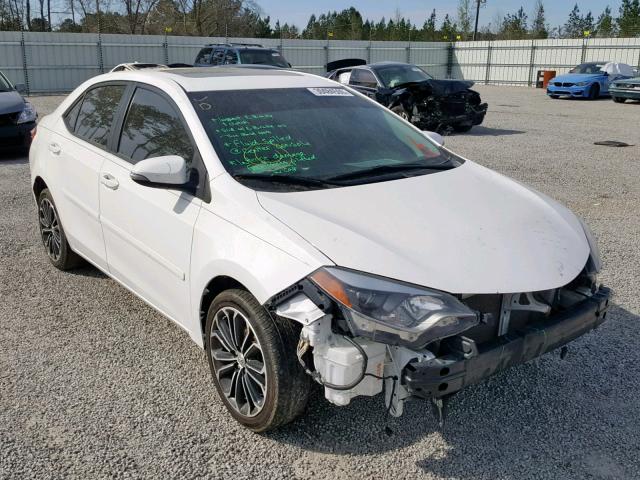 2T1BURHE9EC017720 - 2014 TOYOTA COROLLA L WHITE photo 1