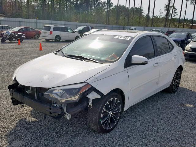 2T1BURHE9EC017720 - 2014 TOYOTA COROLLA L WHITE photo 2