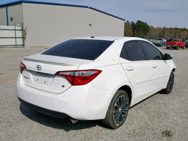 2T1BURHE9EC017720 - 2014 TOYOTA COROLLA L WHITE photo 4