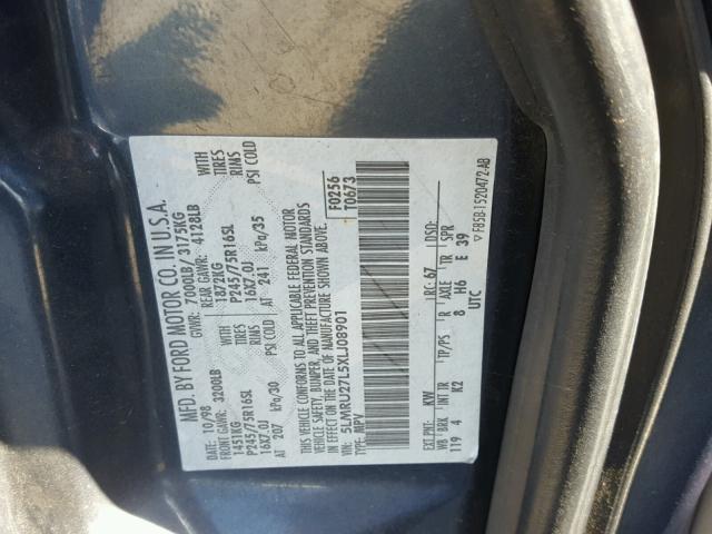 5LMRU27L5XLJ08901 - 1999 LINCOLN NAVIGATOR Mavi foto 10