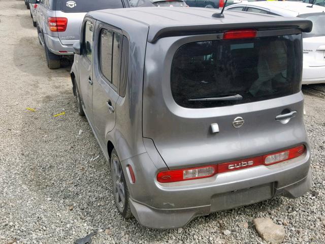 JN8AZ2KR5AT167850 - 2010 NISSAN CUBE BASE GRAY photo 3