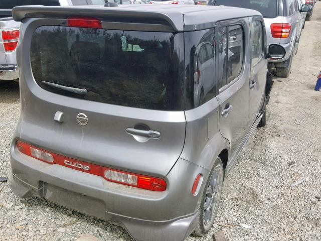 JN8AZ2KR5AT167850 - 2010 NISSAN CUBE BASE GRAY photo 4