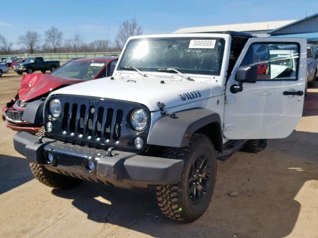 1C4AJWAG2HL710687 - 2017 JEEP WRANGLER S WHITE photo 2