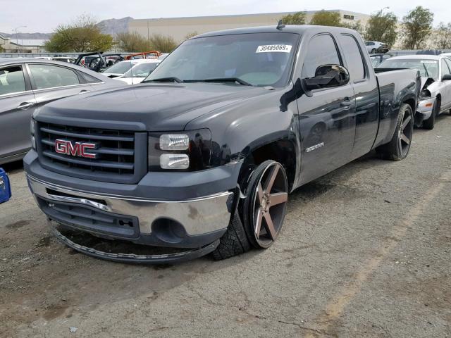 1GTEC19C09Z181268 - 2009 GMC SIERRA C15 BLACK photo 2