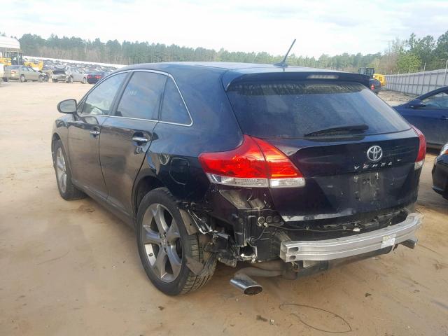 4T3ZK3BB6BU037358 - 2011 TOYOTA VENZA BLACK photo 3