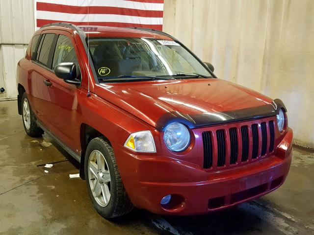 1J8FF47W77D596911 - 2007 JEEP COMPASS RED photo 1