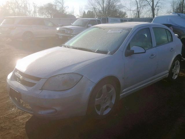 1G1AT58H697185543 - 2009 CHEVROLET COBALT LT SILVER photo 2