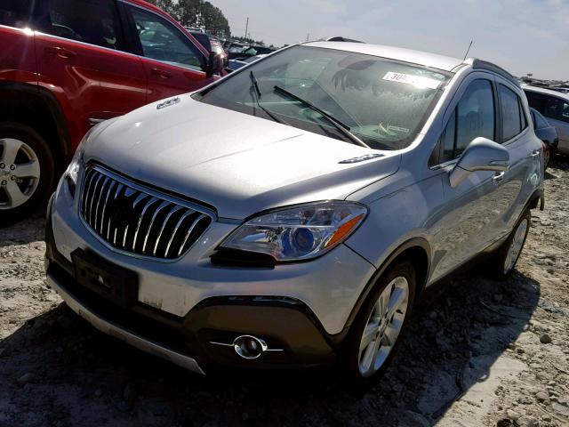 KL4CJBSB6FB131803 - 2015 BUICK ENCORE CON SILVER photo 2