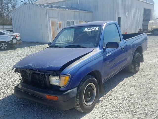 4TANL42N4TZ217477 - 1996 TOYOTA TACOMA BLUE photo 2