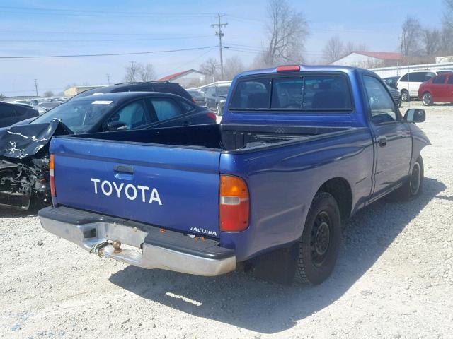 4TANL42N4TZ217477 - 1996 TOYOTA TACOMA BLUE photo 4