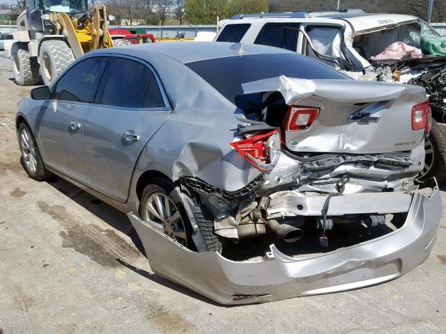 1G11H5SL7EF296228 - 2014 CHEVROLET MALIBU LTZ SILVER photo 3