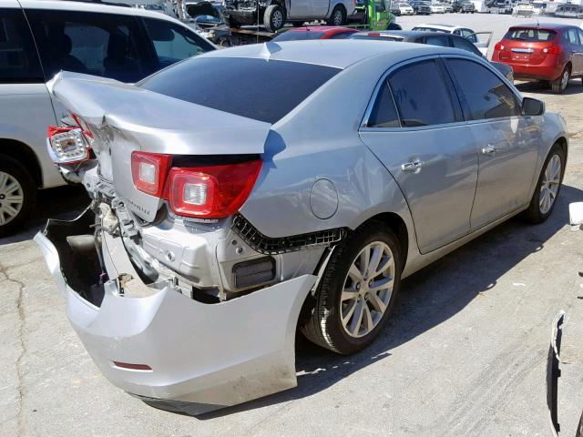 1G11H5SL7EF296228 - 2014 CHEVROLET MALIBU LTZ SILVER photo 4