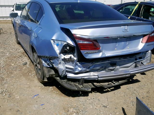 JHMCR6F54HC022939 - 2017 HONDA ACCORD HYB BLUE photo 3