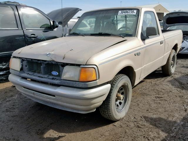 1FTCR10A6PUC06556 - 1993 FORD RANGER TAN photo 2