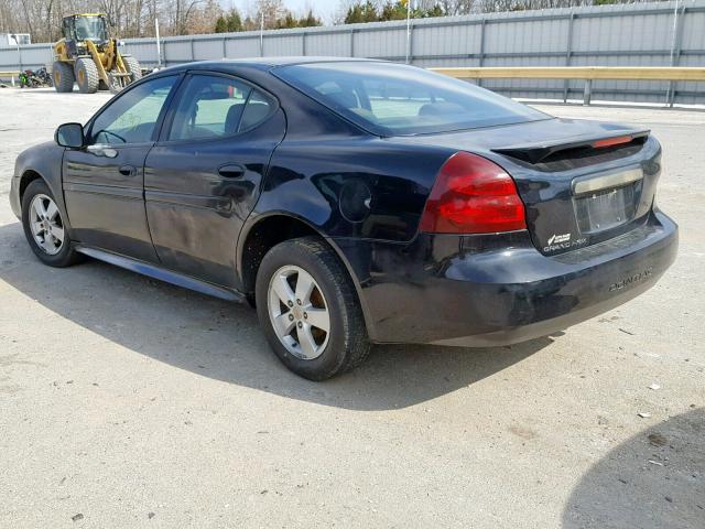 2G2WP552061295356 - 2006 PONTIAC GRAND PRIX BLACK photo 3