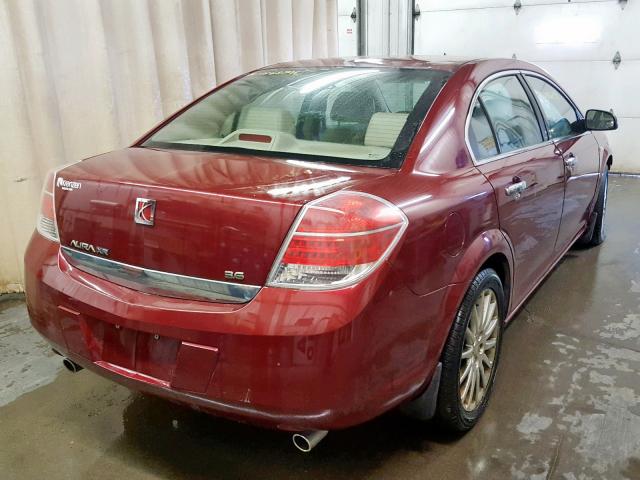 1G8ZX57759F109142 - 2009 SATURN AURA XR RED photo 4