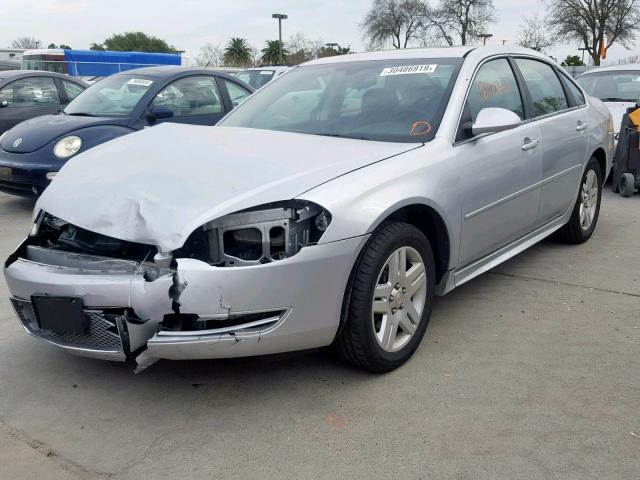 2G1WB5E3XE1166101 - 2014 CHEVROLET IMPALA LIM SILVER photo 2