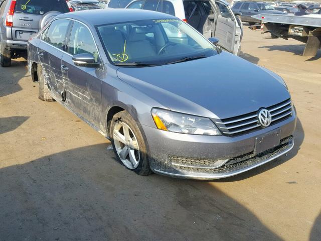 1VWBP7A30CC109578 - 2012 VOLKSWAGEN PASSAT SE GRAY photo 1