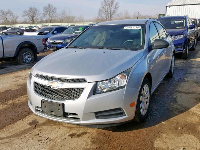 1G1PD5SH1B7176285 - 2011 CHEVROLET CRUZE LS SILVER photo 2