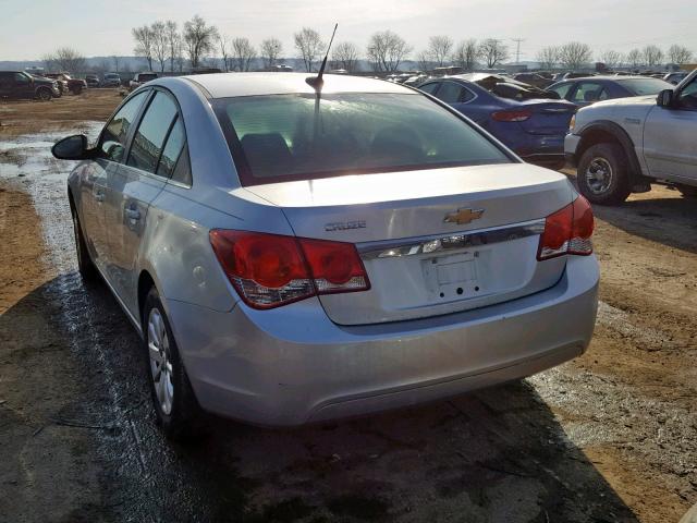 1G1PD5SH1B7176285 - 2011 CHEVROLET CRUZE LS SILVER photo 3