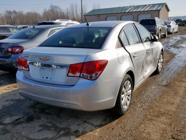 1G1PD5SH1B7176285 - 2011 CHEVROLET CRUZE LS SILVER photo 4