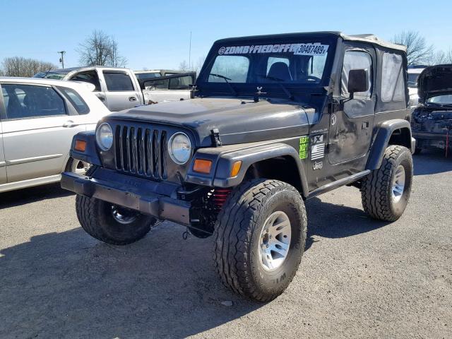 1J4FA39S02P719220 - 2002 JEEP WRANGLER / BLACK photo 2