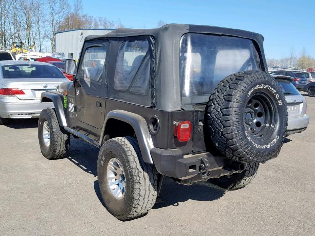 1J4FA39S02P719220 - 2002 JEEP WRANGLER / BLACK photo 3