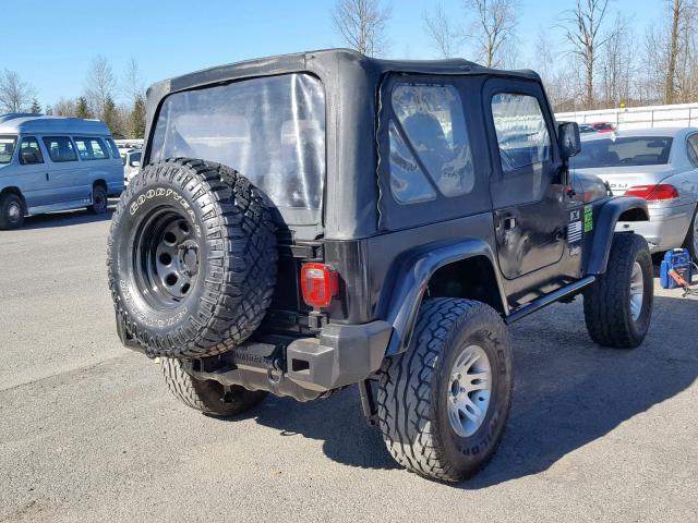 1J4FA39S02P719220 - 2002 JEEP WRANGLER / BLACK photo 4