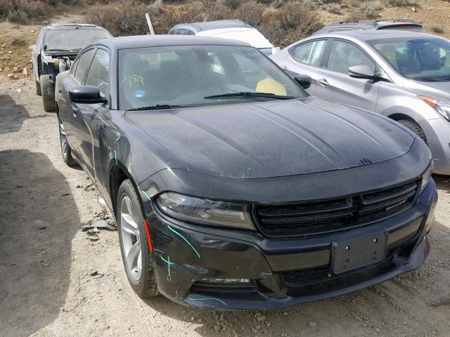 2C3CDXHGXGH265837 - 2016 DODGE CHARGER SX BLACK photo 1