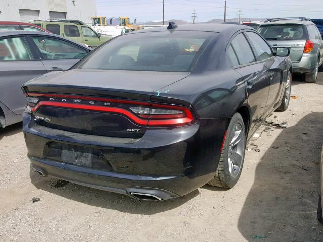 2C3CDXHGXGH265837 - 2016 DODGE CHARGER SX BLACK photo 4