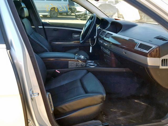 WBAHN83526DT62839 - 2006 BMW 750 LI SILVER photo 5